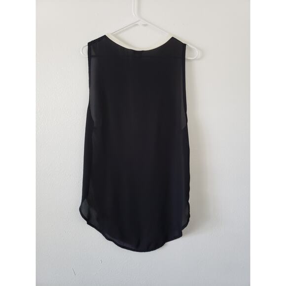 Haute Hippie Two Tone High Low Tank Top - Picture 4 of 7